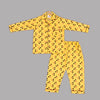 Sunny Yellow Mickey Mouse Cotton PJ Set for Kids