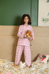 Roar to Bed: Comfortable Animal Print Nightsuit for Kids