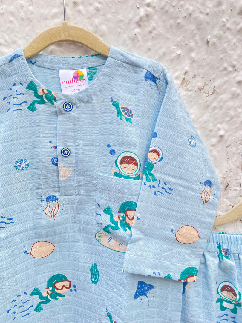 Ocean Explorer Muslin Nightsuit