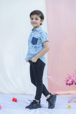 Load image into Gallery viewer, "Up and Away" Boys Cotton Shirt - CuddlesClothing
