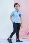 Hot Air Balloon Printed Half Sleeve Cotton Shirt For Boys