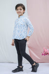 Hawaii Jam Printed Kurta Style Shirt For Boys