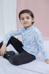 Hawaii Jam Printed Kurta Style Shirt For Boys