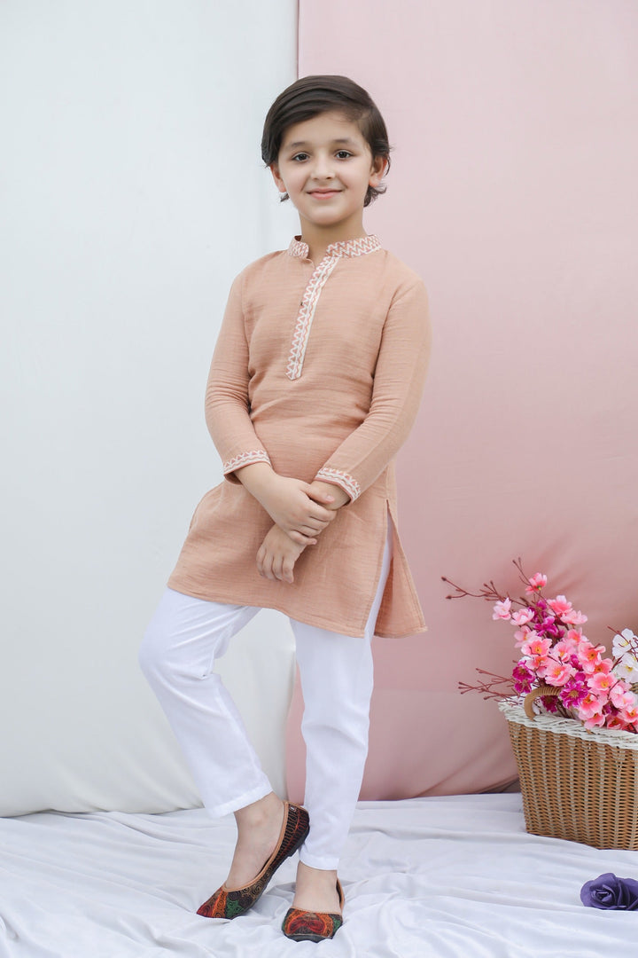 Boys Premium Muslin Cotton Kurta Pyjama Set - CuddlesClothing