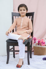 Load image into Gallery viewer, Boys Premium Muslin Cotton Kurta Pyjama Set - CuddlesClothing