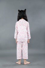 Load image into Gallery viewer, "Blushing Bunnies" Kids Cotton Nightsuit Set - CuddlesClothing