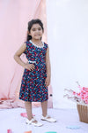 Mystical Sky Cotton Sleeveless Girls Dress