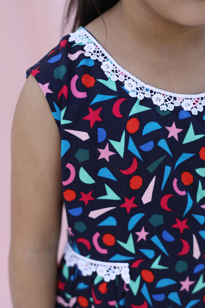 Mystical Sky Sleeveless Dress - CuddlesClothing
