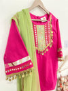 Gulabi Phool Patiala Set