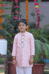 Cotton Chikankari Kurta Set for Boys