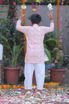 Cotton Chikankari Kurta Set for Boys