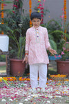 Cotton Chikankari Kurta Set for Boys