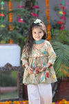 Splash of Joy Kurta Pant Set For Girls