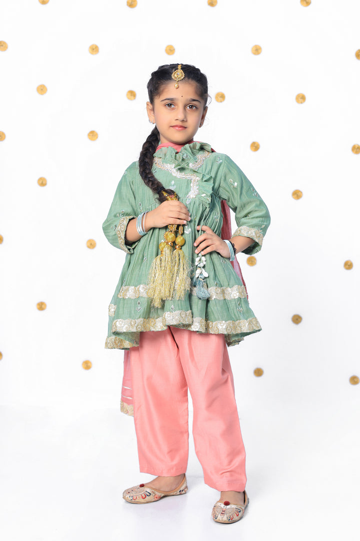 Gulnaar Gota Anarkali Pant Set