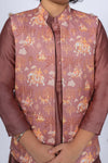 Royal Tales Silk Jacket with Chanderi Kurta Set