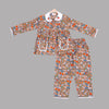 Sweet as an Apple Embroidered Night Suit For Girls