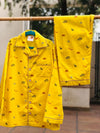 Safari Adventure Yellow Cotton Poplin Nightsuit (Unisex)