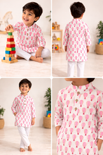 Load image into Gallery viewer, Hot Air Balloon Muslin Cotton Kurta Pajama - CuddlesClothing