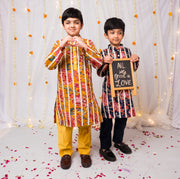 Boys Floral Gota Patti Kurta Set ( 3 Colors ) - CuddlesClothing