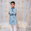 Hot Air Balloon Printed Cotton Kurta Pajama Set For Boys