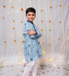 Hot Air Balloon Printed Cotton Kurta Pajama Set For Boys