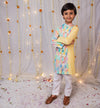 Printed Muslin Kurta Pajama Set For Boys