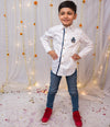 Batman Embroidered Shirt For Boys