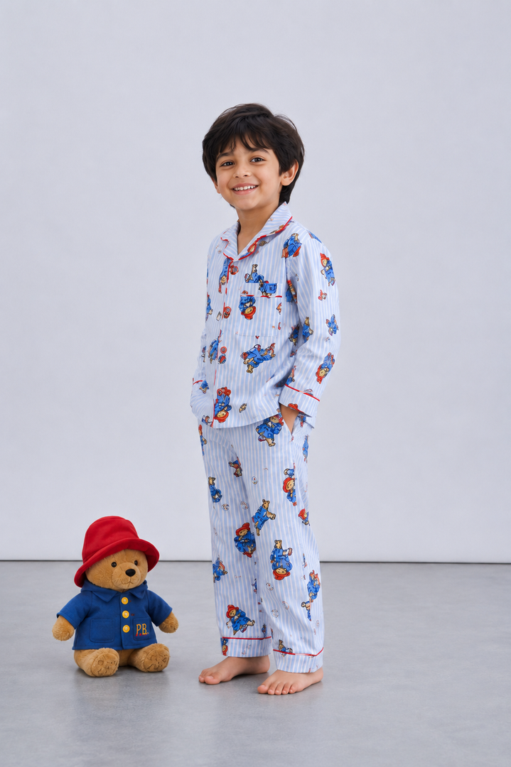 Paddington Bear Cotton Poplin Nightsuit