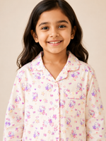 Load image into Gallery viewer, Hello Kitty Cotton Poplin Kids Nightsuit Set