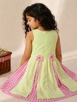 Load image into Gallery viewer, Fruit Embroidered Cotton Poplin Dress for Girls