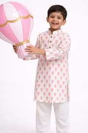 Hot Air Balloon Muslin Cotton Kurta Pajama - CuddlesClothing