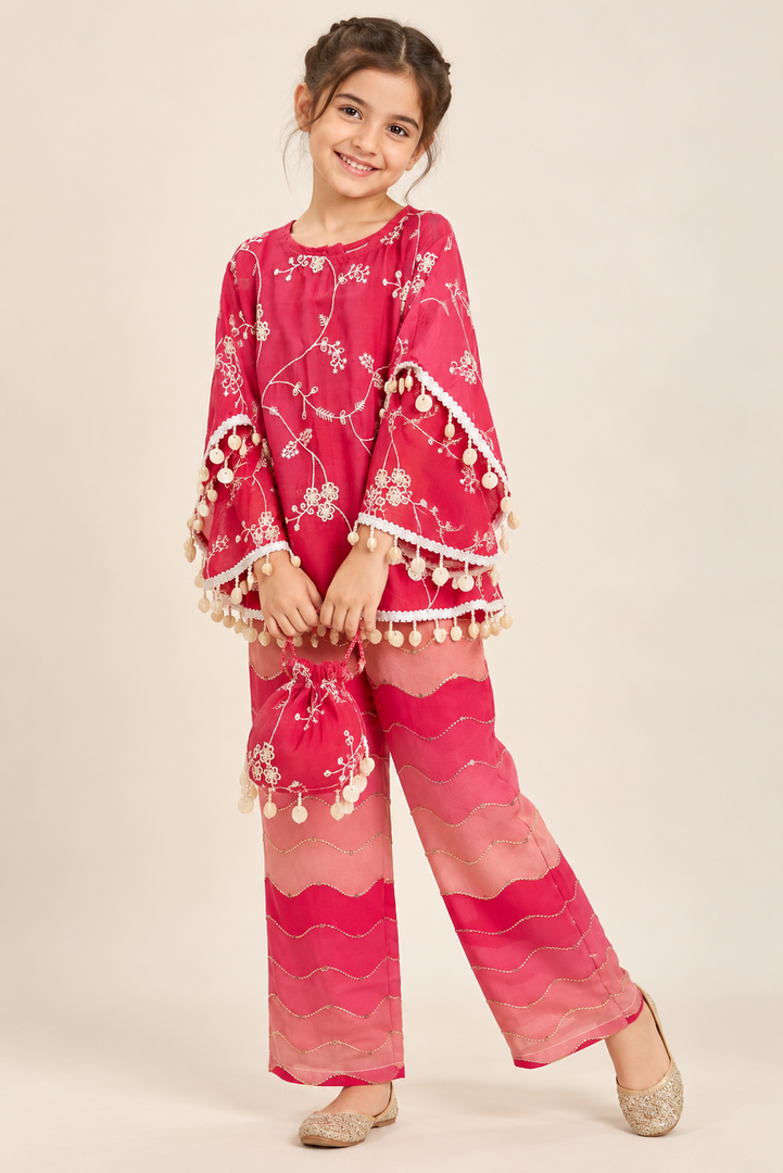 Gulabi Noor Cape Co-ord Set