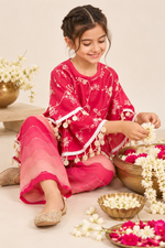 Load image into Gallery viewer, Gulabi Noor Cape Co-ord Set