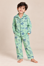 Load image into Gallery viewer, Wild Safari Cotton Poplin Nightsuit