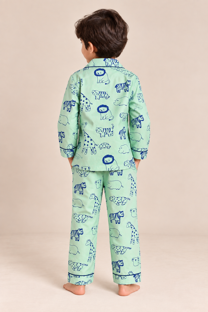 Wild Safari Cotton Poplin Nightsuit