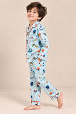 Load image into Gallery viewer, Little Cricketer Soft Cotton Nightsuit