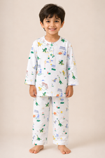 Load image into Gallery viewer, Dino Sports Club Muslin Nightsuit