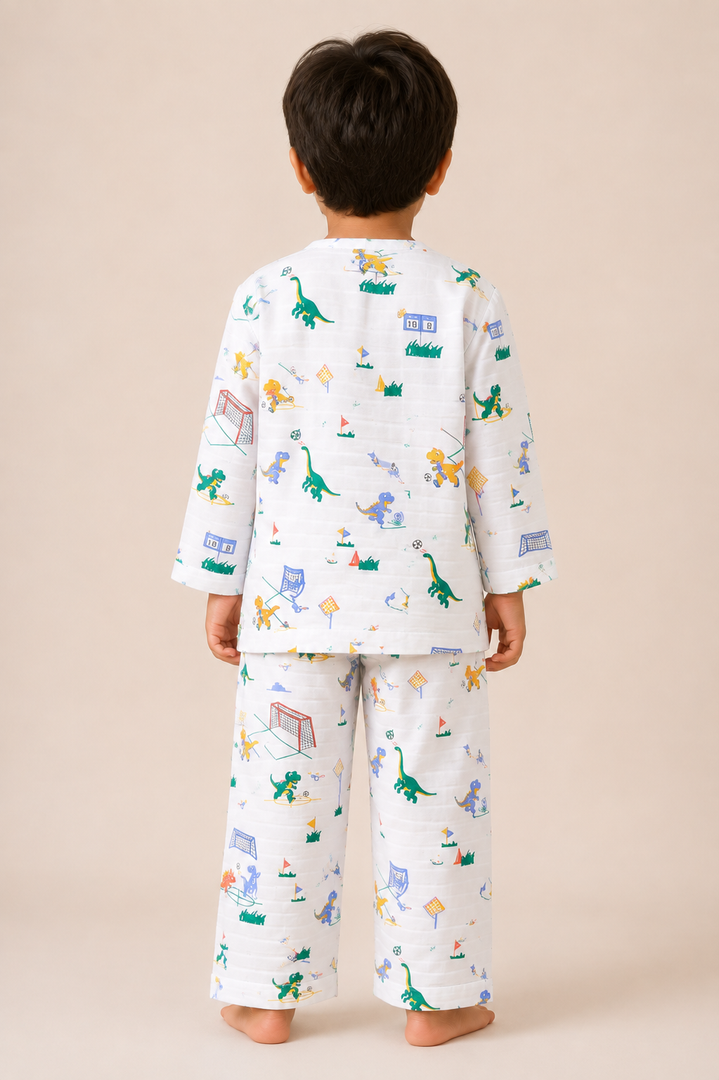 Dino Sports Club Muslin Nightsuit