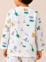 Load image into Gallery viewer, Dino Sports Club Muslin Nightsuit