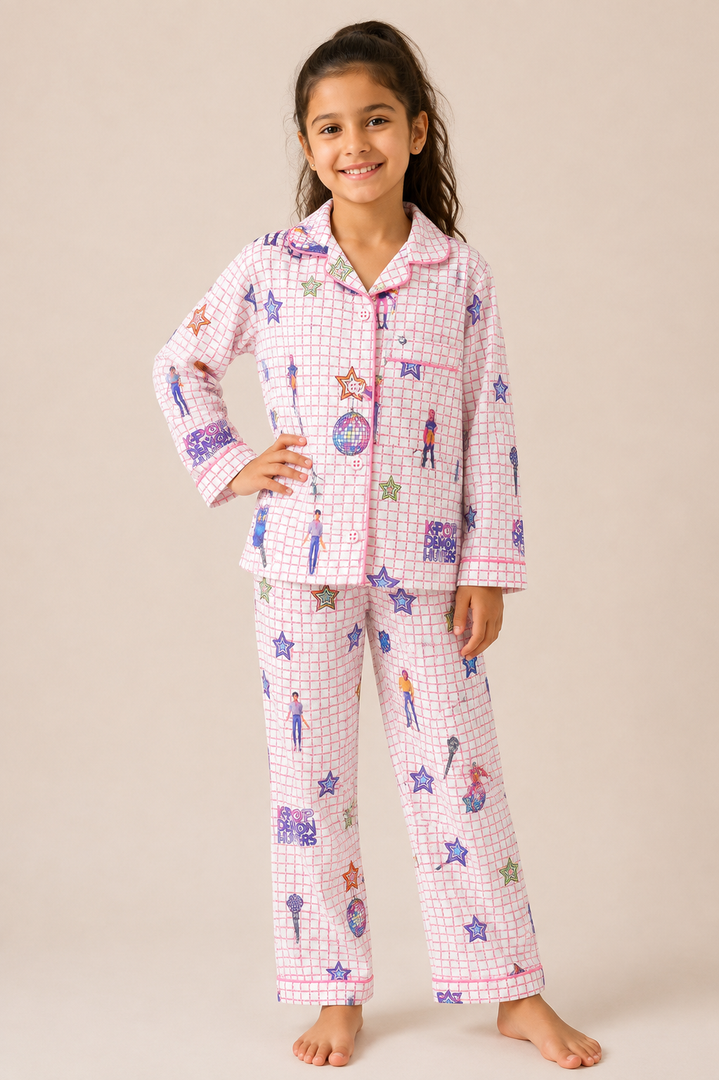 K-Pop Star Muslin Nightsuit