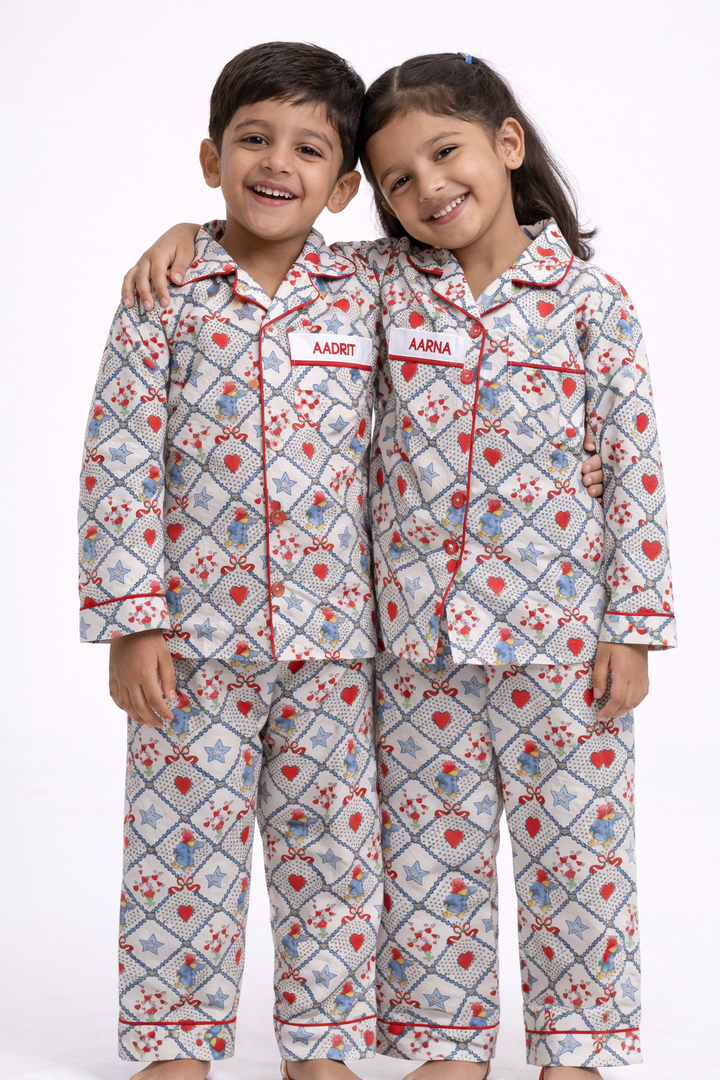 Paddington Bear Print Cotton Nightsuit - CuddlesClothing
