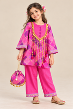 Load image into Gallery viewer, Chandni Silk Kurta Pant Set with Potli