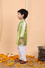 Load image into Gallery viewer, Green Mirror Tie-Dye Kurta Set