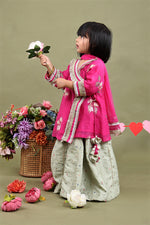 Load image into Gallery viewer, Gokul Bloom Sharara Set For Girls