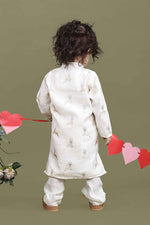 Load image into Gallery viewer, Little Deer Cotton Silk Kurta Pajama Set