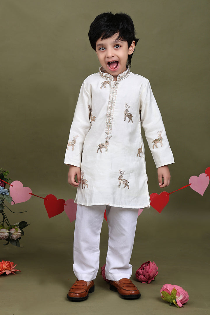 Mrigvan Embroidered Kurta Pajama Set