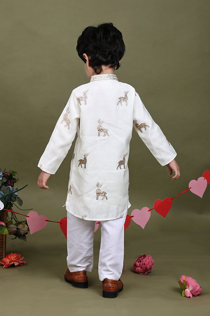 Mrigvan Embroidered Kurta Pajama Set
