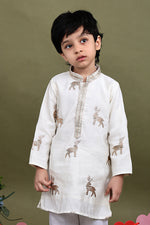 Load image into Gallery viewer, Mrigvan Embroidered Kurta Pajama Set