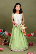 Load image into Gallery viewer, Gulnaar Pista Lehenga Set