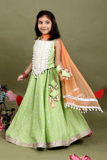 Load image into Gallery viewer, Gulnaar Pista Lehenga Set